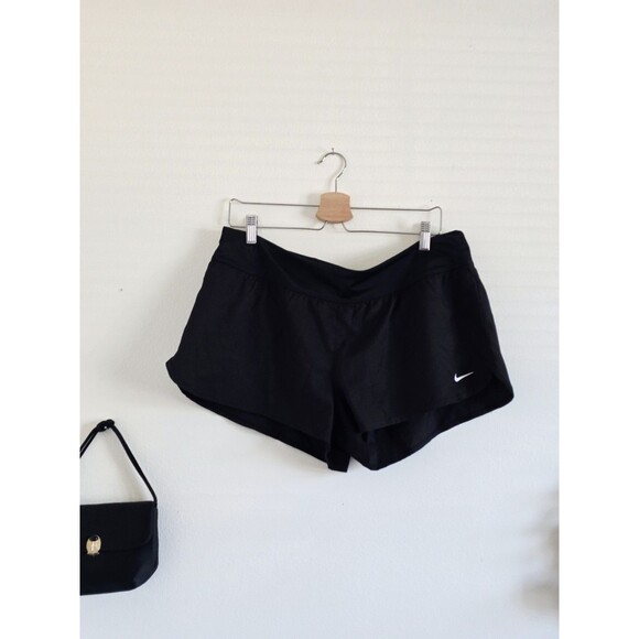 Nike Pants - Nike Mini Shorts Woman's Xl Black Low Waist Sporty Athleisure Summer